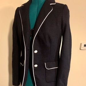 Banana Republic white trimmed Blazer